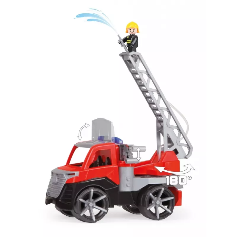 Veículo de bombeiros Truxx2 numa caixa