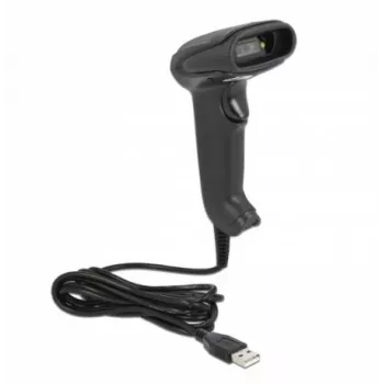 Leitor de códigos de barras portátil DeLOCK USB 1D 2D versão alemã