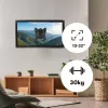 Suporte de parede para TV e monitor Maclean MC-416 13-32 30 kg inclinável rotativo máx. VESA 100x100 preto lacado a pó suporte universal LED OLED LCD