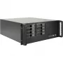 Caixa rackmount INTER-TECH IPC 4U-4508 preto — chassis 4U para servidor/PC, rackmount