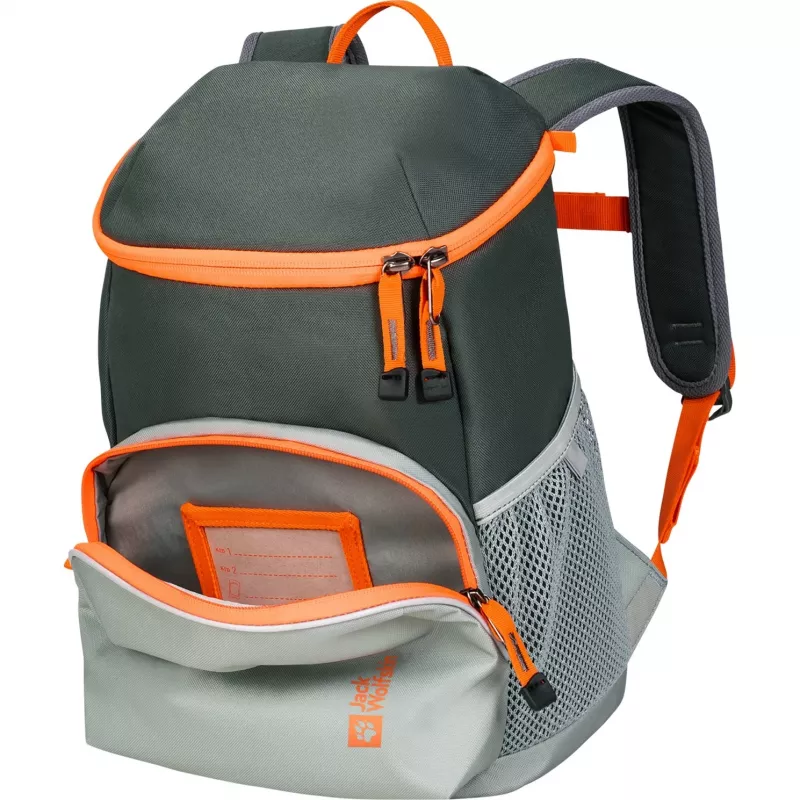 Mochila Jack Wolfskin Erlebnis Pack - verde/laranja, 11 l