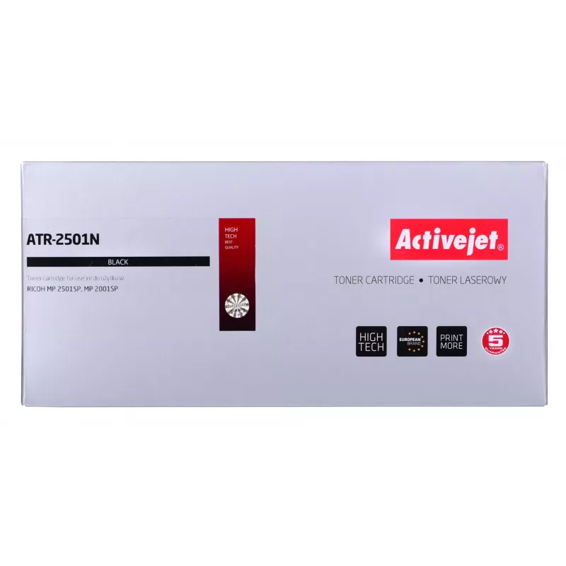 Toner Activejet ATR-2501N (substituto do Ricoh 841769, 841991, 842009; Supreme; 9000 páginas; preto)