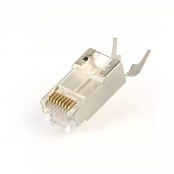 Conector macho RJ45 GEMBIRD CAT7 8P8C banhado a ouro 15µm FTP/SFTP pack de 50