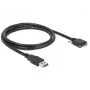 Cabo USB DeLOCK 1m USB 3.0 USB 3.2 Gen 1 Micro-USB B preto