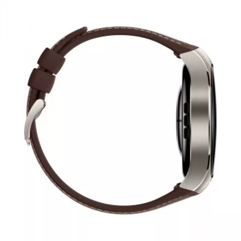 Huawei Watch 5 46 mm 55020EVY smartwatch, AMOLED de 1,5 polegadas 466x466, GPS, NFC, 4G LTE, titânio, prateado/castanho