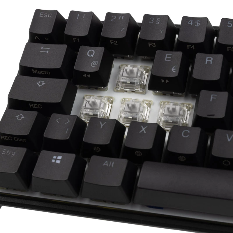 Teclado Ducky Mecha Pro SF Gaming USB alemão preto