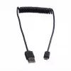 ROLINE cabo espiral USB 2.0 - A - Micro B - ST/ST 1,0 m - blindado - USB 2.0 Type Micro B - 1 mm - cabo espiral (11.02.8317)
