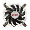 Akasa AK-CC7129BP01 cooler de CPU de perfil baixo, 75 mm, LGA775/LGA1156/LGA1155/LGA1150, alumínio