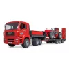 Conjunto de veículos BRUDER MAN TGA camião carregador com carregador Manitou