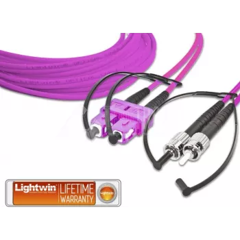 Cabo de fibra ótica Lightwin LDP-50 SC-ST 5.0 OM4 5 m violeta (LDP-50 SC-ST 5.0 OM4)