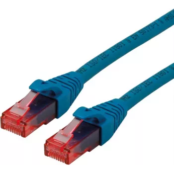 ROLINE - cabo de rede - RJ-45 (macho) para RJ-45 (macho) - 3 m - UTP - CAT 6 - isento de halogéneos, moldado, flexível - azul (21.15.2543)