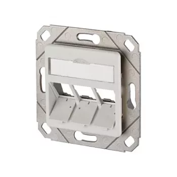 BTR E-DAT Módulo 3x8(8) UPk sem módulos – Tomada de ligação, encastrar – Branco puro, RAL 9010 – 3 portas (1309161102-E)