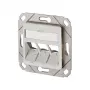 BTR E-DAT Módulo 3x8(8) UPk sem módulos – Tomada de ligação, encastrar – Branco puro, RAL 9010 – 3 portas (1309161102-E)