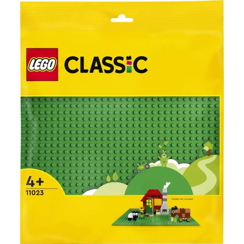 LEGO 11023 Classic Placa de base verde quadrada 32x32 pinos construção relva base de construção e exposição conjunto individual
