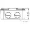 Caixa de ligação estanque IP66 ALLNET ALL-CAM2496-LEFN para instalações de câmaras exteriores