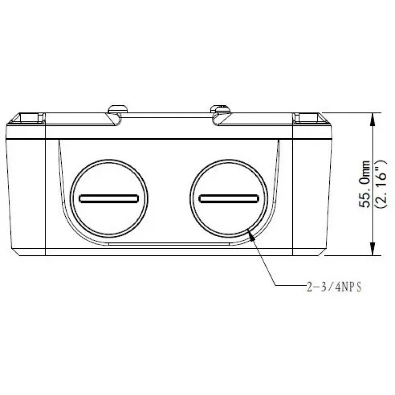 Caixa de ligação estanque IP66 ALLNET ALL-CAM2496-LEFN para instalações de câmaras exteriores