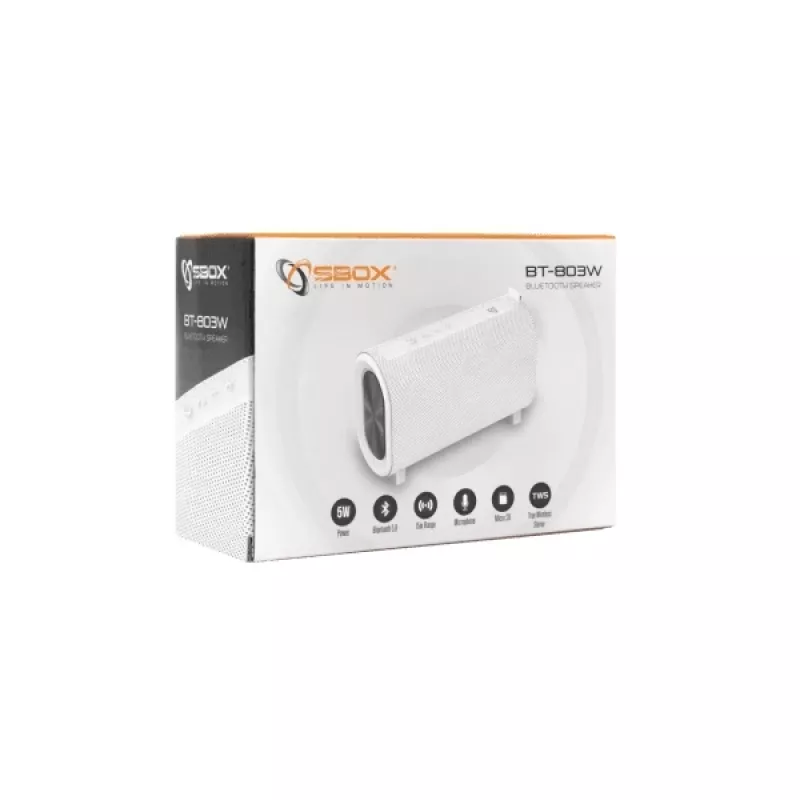 Altifalante portátil Sbox BT-803 branco