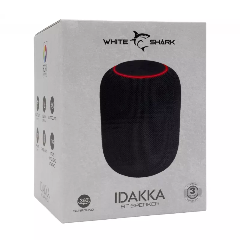 Altifalante portátil White Shark GBT-619 Idakka preto