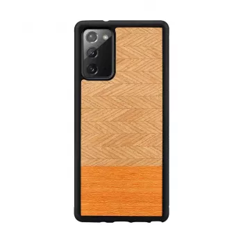 Capa protetora Man and Wood Galaxy Note 20 Herringbone Arancia preto