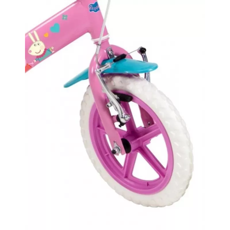 Bicicleta infantil Toimsa modelo 1195 Peppa Pig 12 polegadas rosa — roda de 12 polegadas, bicicleta infantil