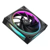 DeepCool FL12 3-in-1 ventoinhas de caixa de 120 mm (3 un.), 500-2150 rpm, rolamento de fluido dinâmico, 32 dB, pretas
