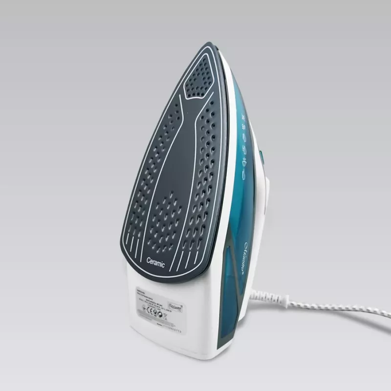 Ferro de engomar a vapor Maestro MR-304C, 2200 W, branco/azul – ferro de engomar a vapor para uso doméstico