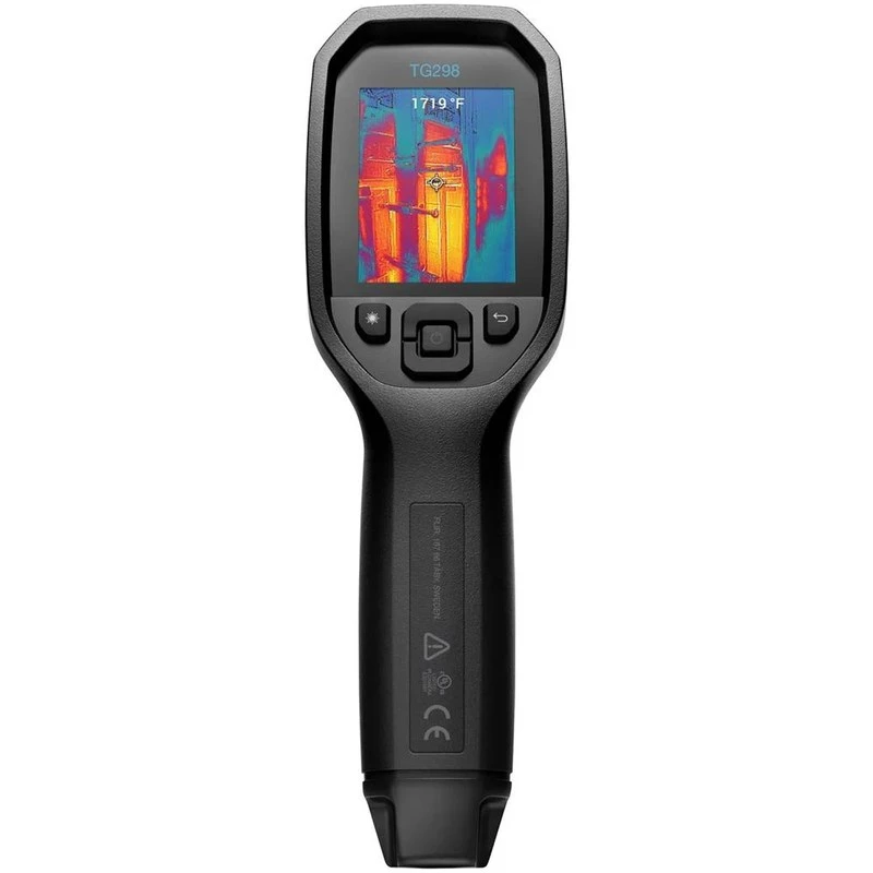 FLIR TG298 câmara termográfica portátil, 160x120, MSX Super Resolution 320x240, de -25 a +1080 °C, laser, ecrã LCD, preta