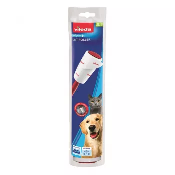 Ferramenta de cuidado de roupa VILEDA 173390 — rolo autoadesivo para pelos de animais, largura 52 mm, altura 250 mm, cabo ergonómico