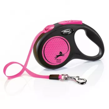 Flexi New Neon S 5 m Trela retrátil para cães