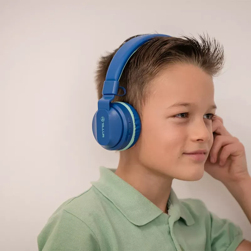 Auscultadores Tellur Buddy Bluetooth over-ear azul