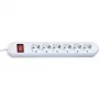 Bachmann SMART Extensão de 6 tomadas com interruptor, 5 m, preta