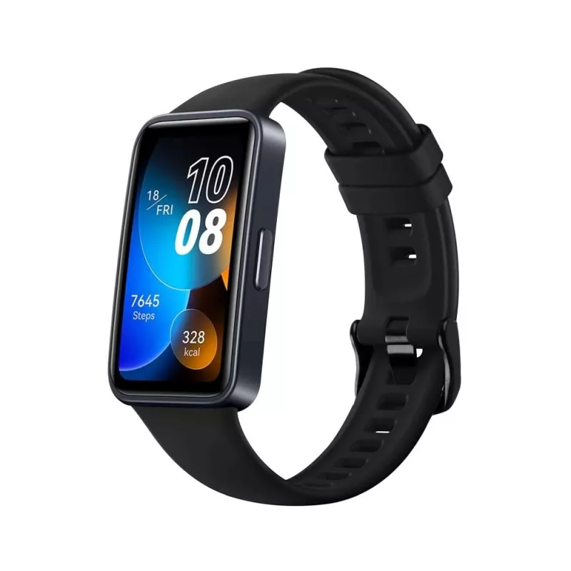 Pulseira de silicone FIXED para Huawei Band 8/9/10 – preta, pulseira substituível amiga da pele