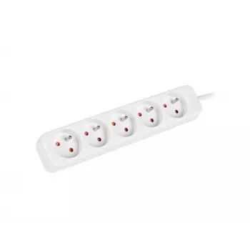 LANBERG PS0-05E-0150-W 1,5 m Branco 5 tomadas 230V Cabo de extensão Lanter de cobre maciço