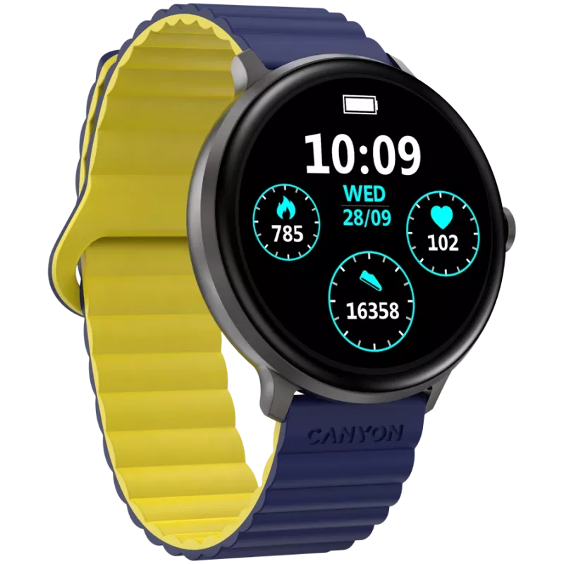 Canyon SW-69 - Jacky - Smartwatch - BT - cor. ecrã LTPS 1.3 - à prova de água. IP68 - 25 desportos
