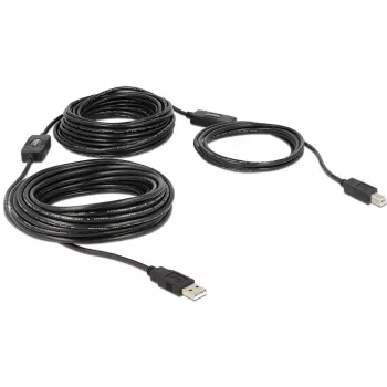 Cabo USB DeLOCK 20m USB2.0-A - USB2.0-B 83557
