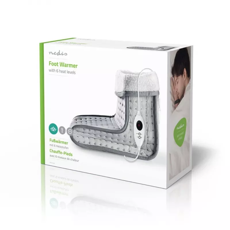Aquecedor de dedos/pés Nedis PEFW110CGY Almofada aquecedora para pés