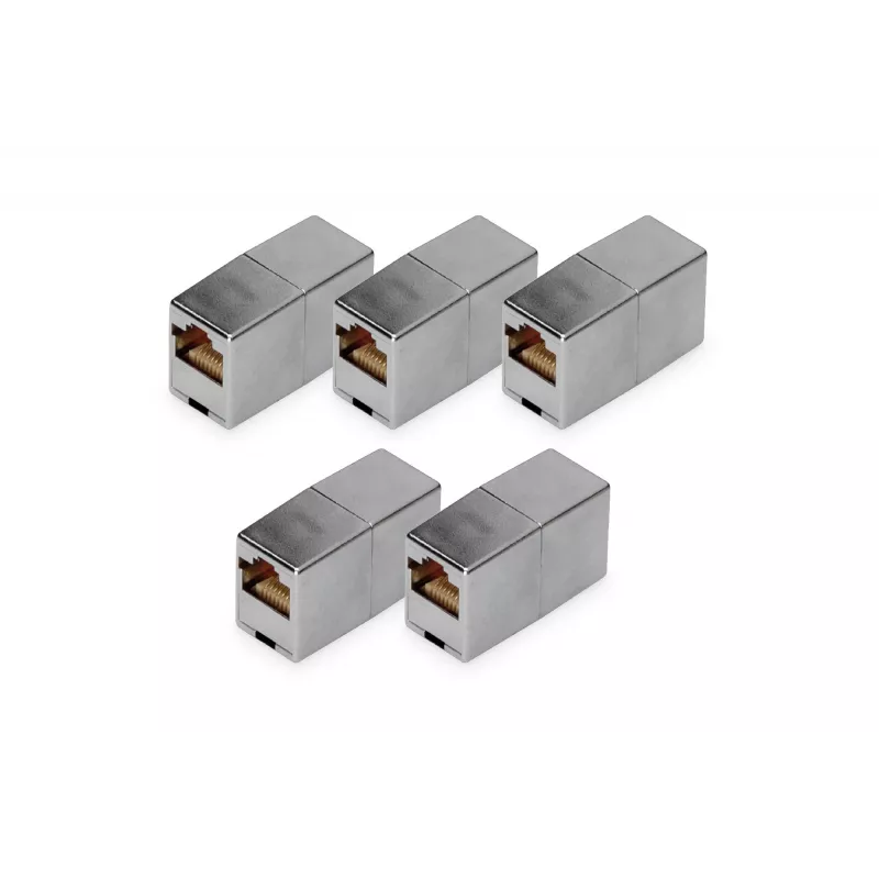 Acoplador modular RJ45 Digitus DN-93901-5 5 unid. dourado prateado