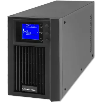 Unidade de alimentação ininterrupta QOLTEC 53981 On line 2kVA, capacidade 2000 VA