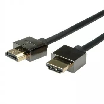 Cabo ROLINE High Speed - HDMI com Ethernet - HDMI (M) a HDMI (M) - 2 m - blindado - preto (11.04.5592)