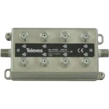 Distribuidor Televes AZ814D 8 vias 5–1218 MHz 14 dB