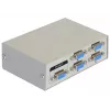 Switch VGA DeLock 4 portas manual bidirecional - comutador de ecrã - 4 x VGA - Desktop (87635)