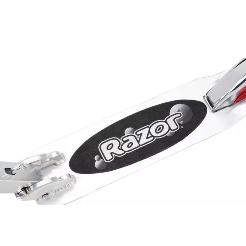 Trotinete Razor A5 Lux — alumínio, rodas de poliuretano de 20 cm, dobrável, altura ajustável, carga máx. 100 kg, preto