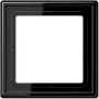 Jung LS 981 SW moldura de cobertura simples, preto