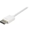 Cabo adaptador DisplayPort para DVI Sharkoon 0,15 m branco — DisplayPort 1.2 para DVI