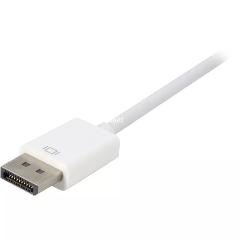 Cabo adaptador DisplayPort para DVI Sharkoon 0,15 m branco — DisplayPort 1.2 para DVI