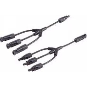 shiverpeaks®-PV4 conjunto de cabos adaptadores em T, 3/1, 4 mm², preto/preto, 30 cm (BS02-21033)