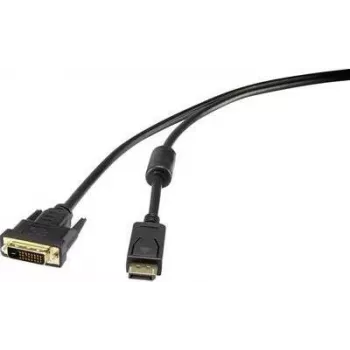 Renkforce RF-3301142 Adaptador de cabo de vídeo 1 m DisplayPort DVI-D Preto (RF-3301142)