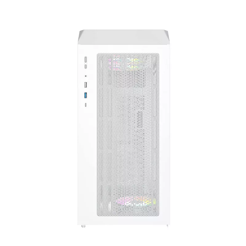 Caixa de PC Montech X5M (W) Micro Tower, branco — Micro-ATX/Mini-ITX, suporta fontes de alimentação ATX, 3 ventoinhas de 120 mm à frente, 1 de 120 mm atrás, 2 baías de 3,5 polegadas, 4 baías de 2,5 polegadas