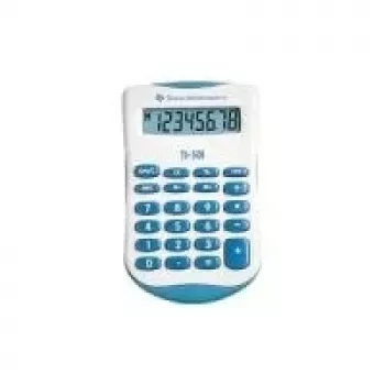 Texas Instruments TI-501 estojo para calculadora, calculadora simples Azul - Branco (TI501)