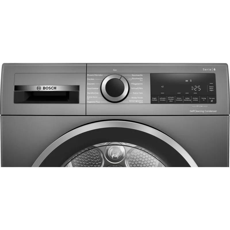 Máquina de secar roupa Bosch Serie 6 WQG2450R10 de instalação livre carga frontal 9 kg preta